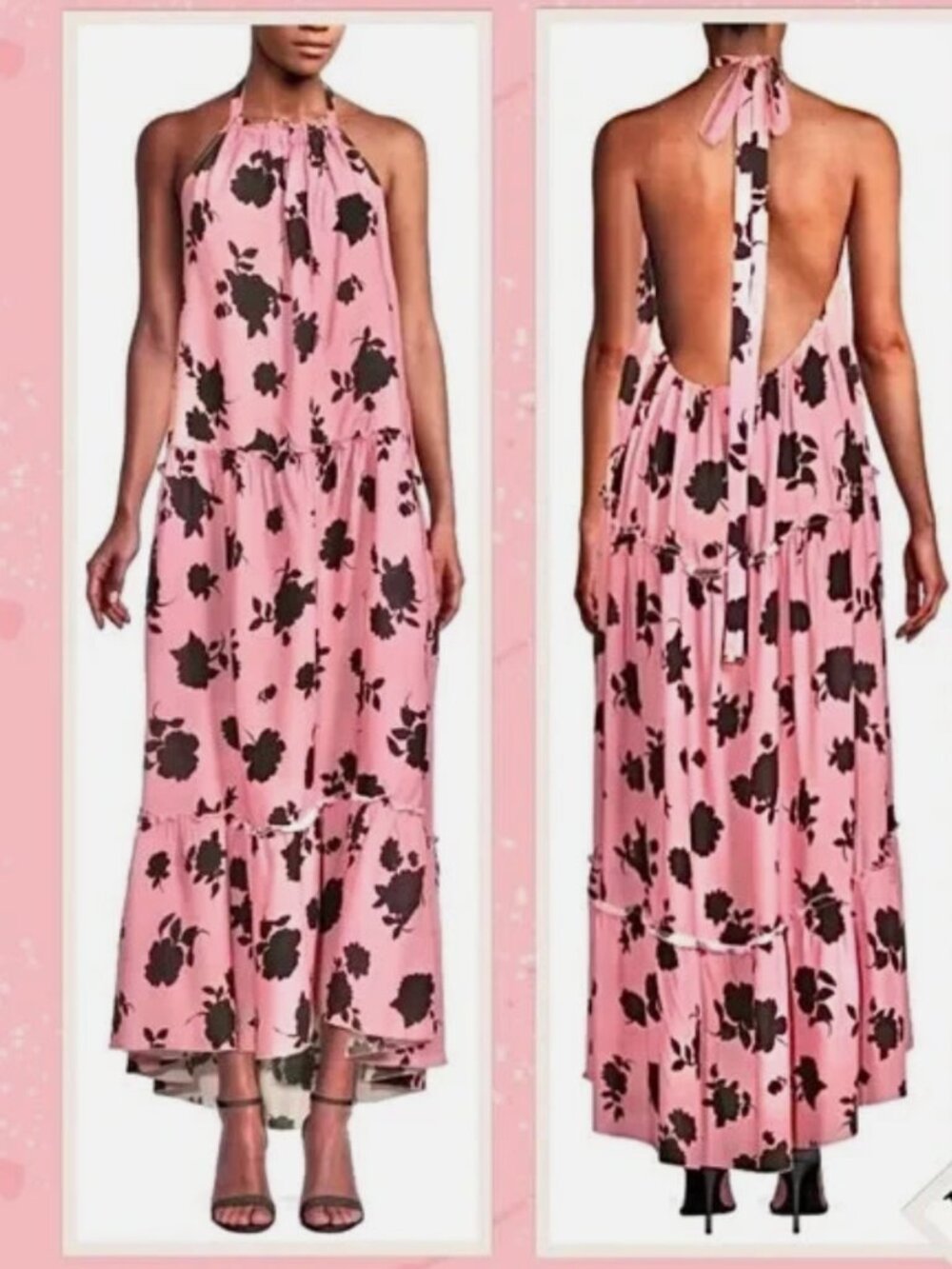 NWT Kate Spade Halter Maxi Floral Dress size Small